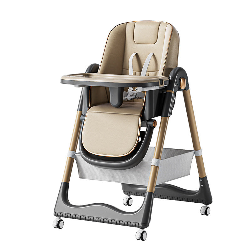 Perkypick 3 in 1 Baby High Chair for Kids with 8 Height Adjustable, 160° Recline & 5 Point Safety Belt