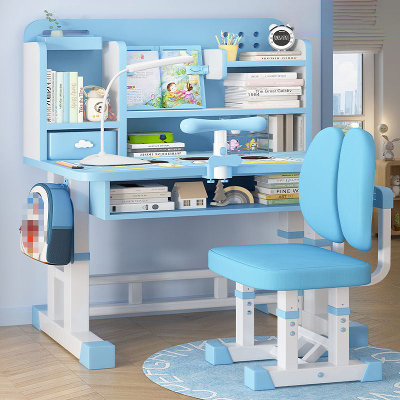 Kids Study Liftable Combination Desk And Chair