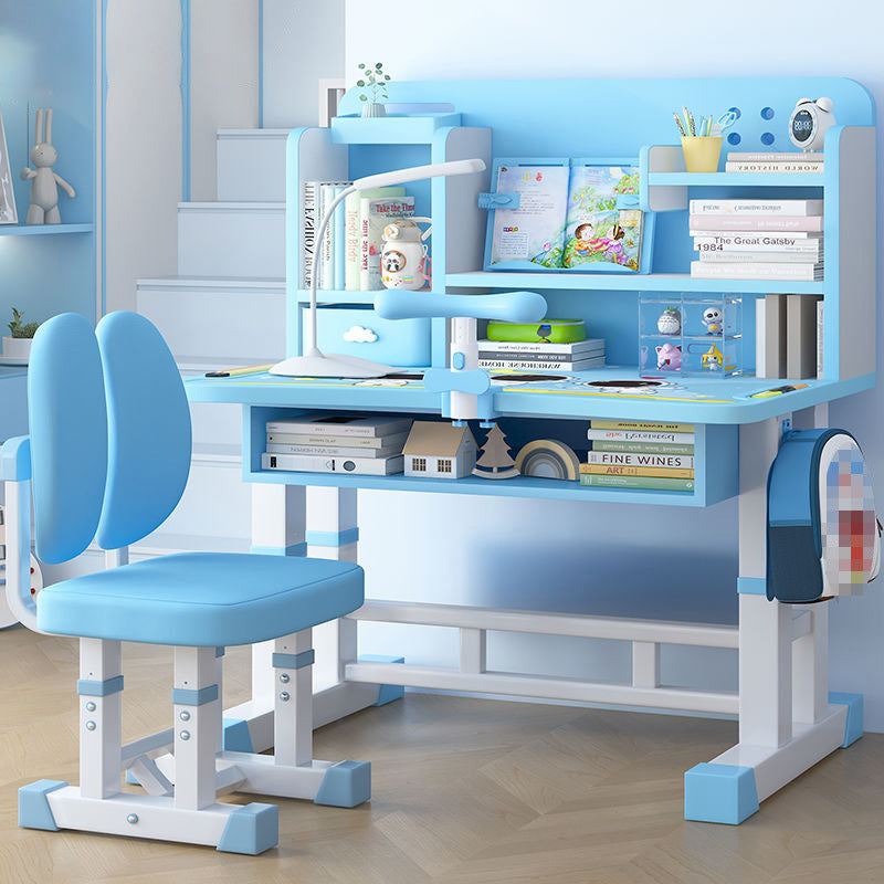 Kids Study Liftable Combination Desk And Chair