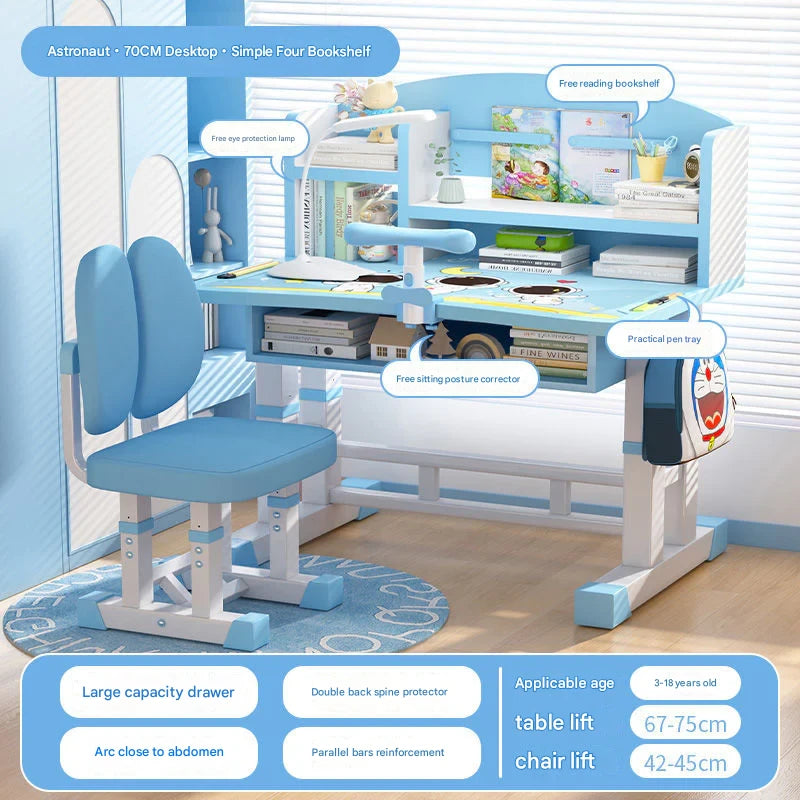 Kids Study Liftable Adjustable Combination Desk & Chair
