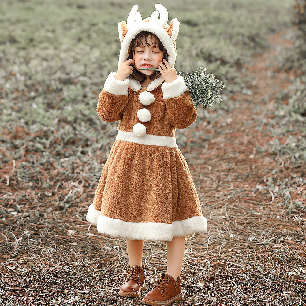 Animal costume Christmas elk skirt play