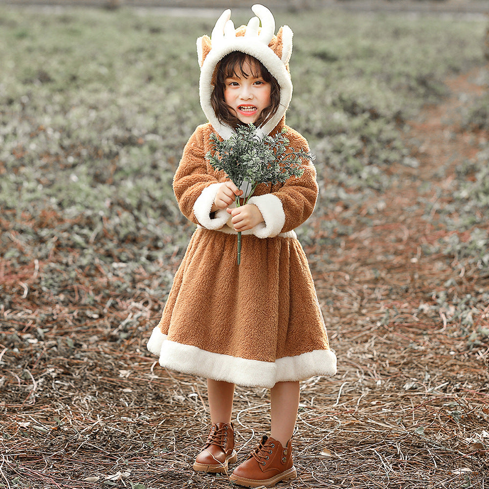 Animal costume Christmas elk skirt play