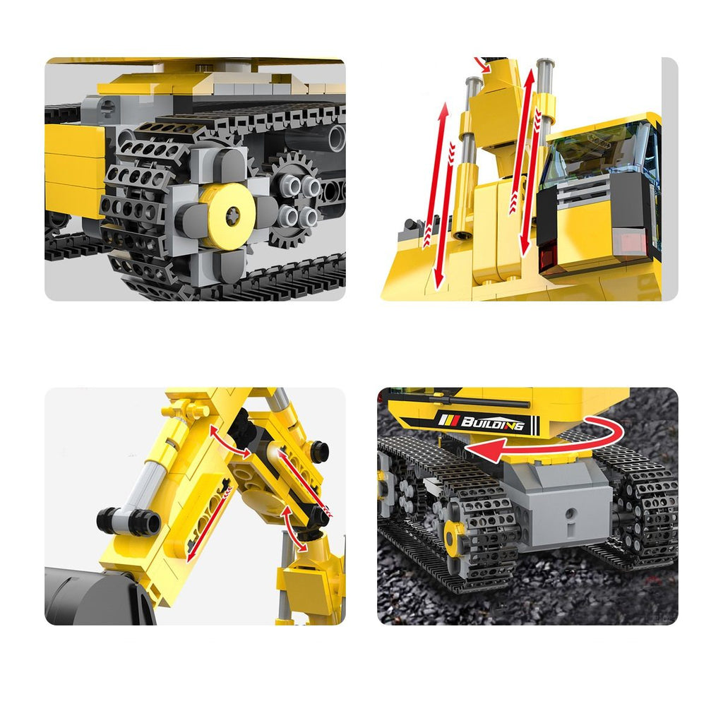 Children Assembled Toys Science Education Intelligent Programming Building Block Excavator Puzzle Creative Gifts for Kids