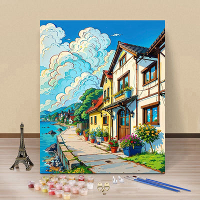 PCM 08 Seaside European village