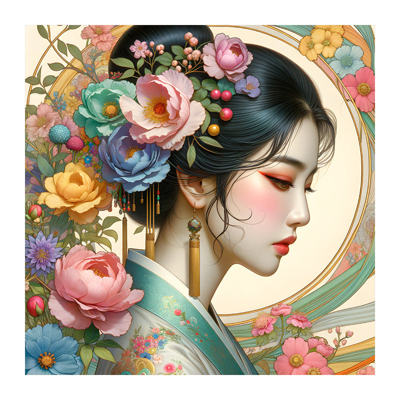 Amazon Hot DIY Digital Oil Painting Cross-border Foreign Trade Hand-filled Decorative Painting Hanging Painting Without Inner Frame