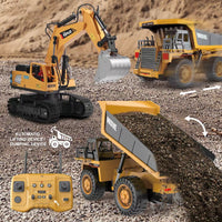 Alloy Remote Control Dump Truck Four-wheel Drive Power Children's Toys