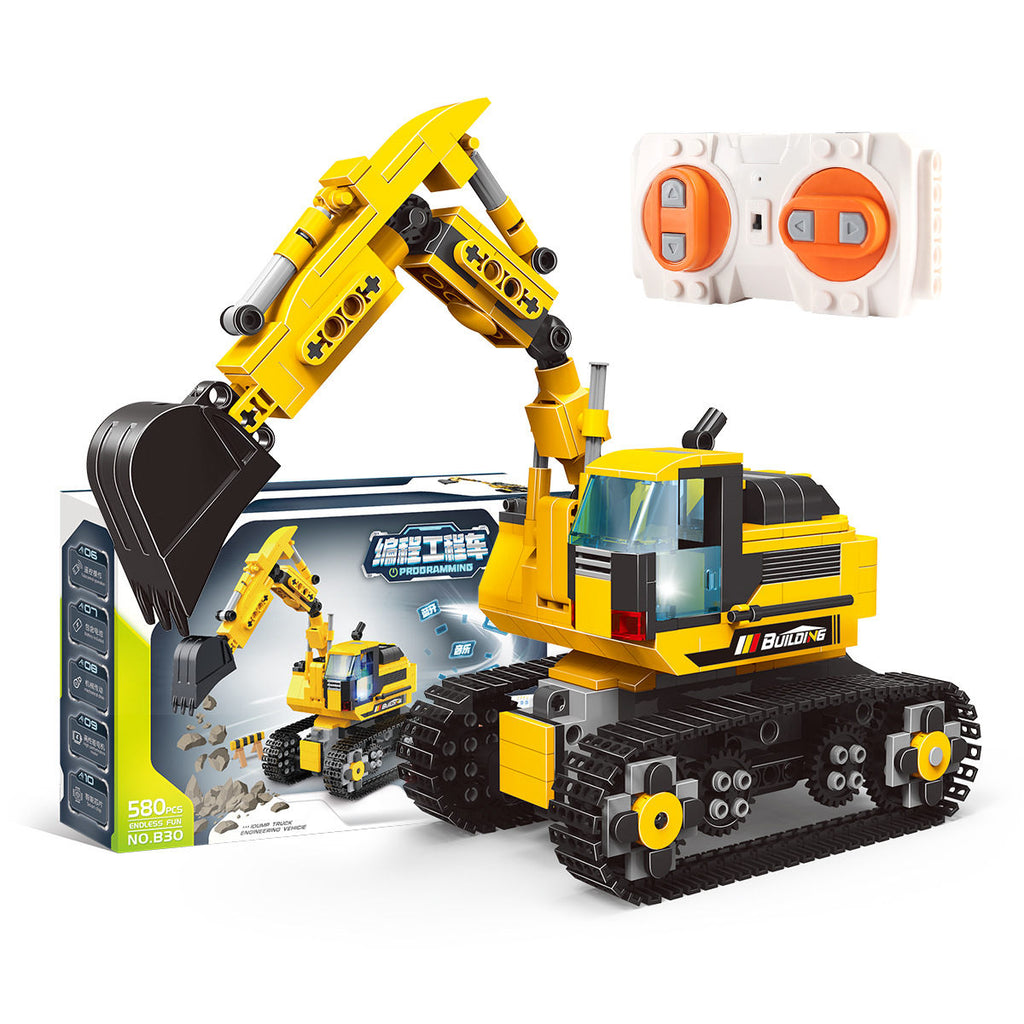 Children Assembled Toys Science Education Intelligent Programming Building Block Excavator Puzzle Creative Gifts for Kids